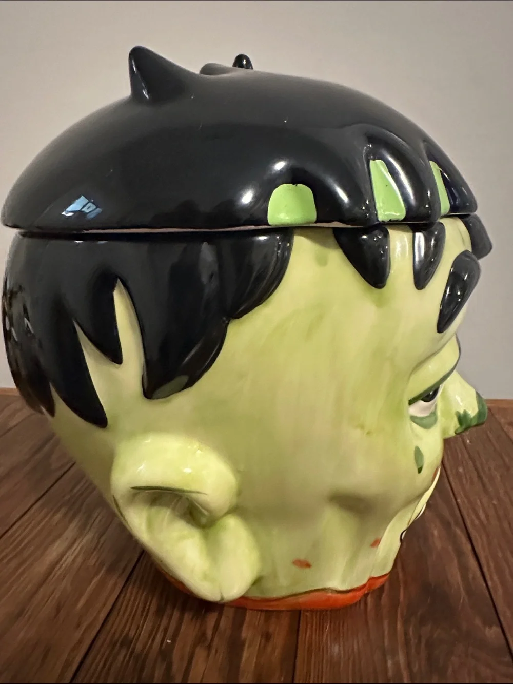 Zombie head cookie jar/candy container
